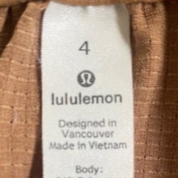 Lululemon Your True Trouser High Rise Pant Beech Wood/Camel Sz 4 - Picture 9 of 12